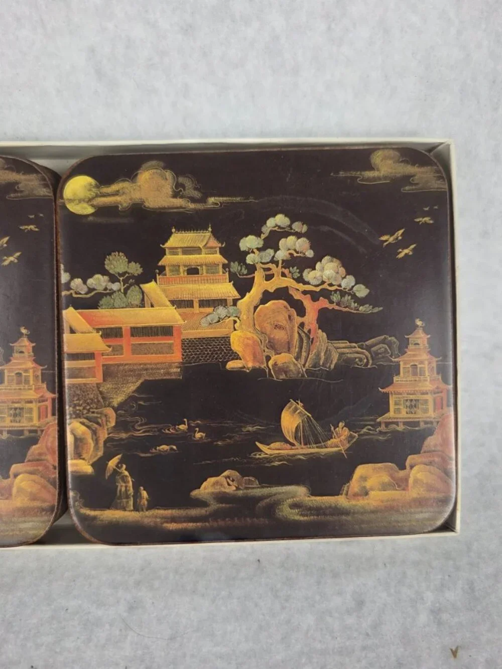 Pimpernel acrylic coasters